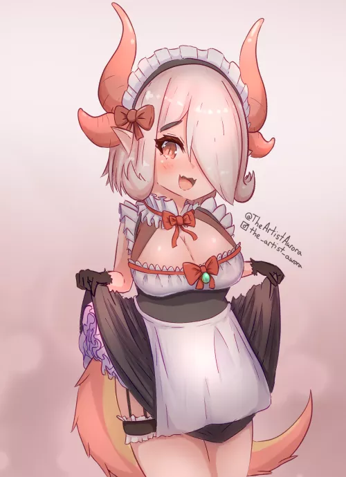 A dragon maid, drawn by me! by ShatteredAurora