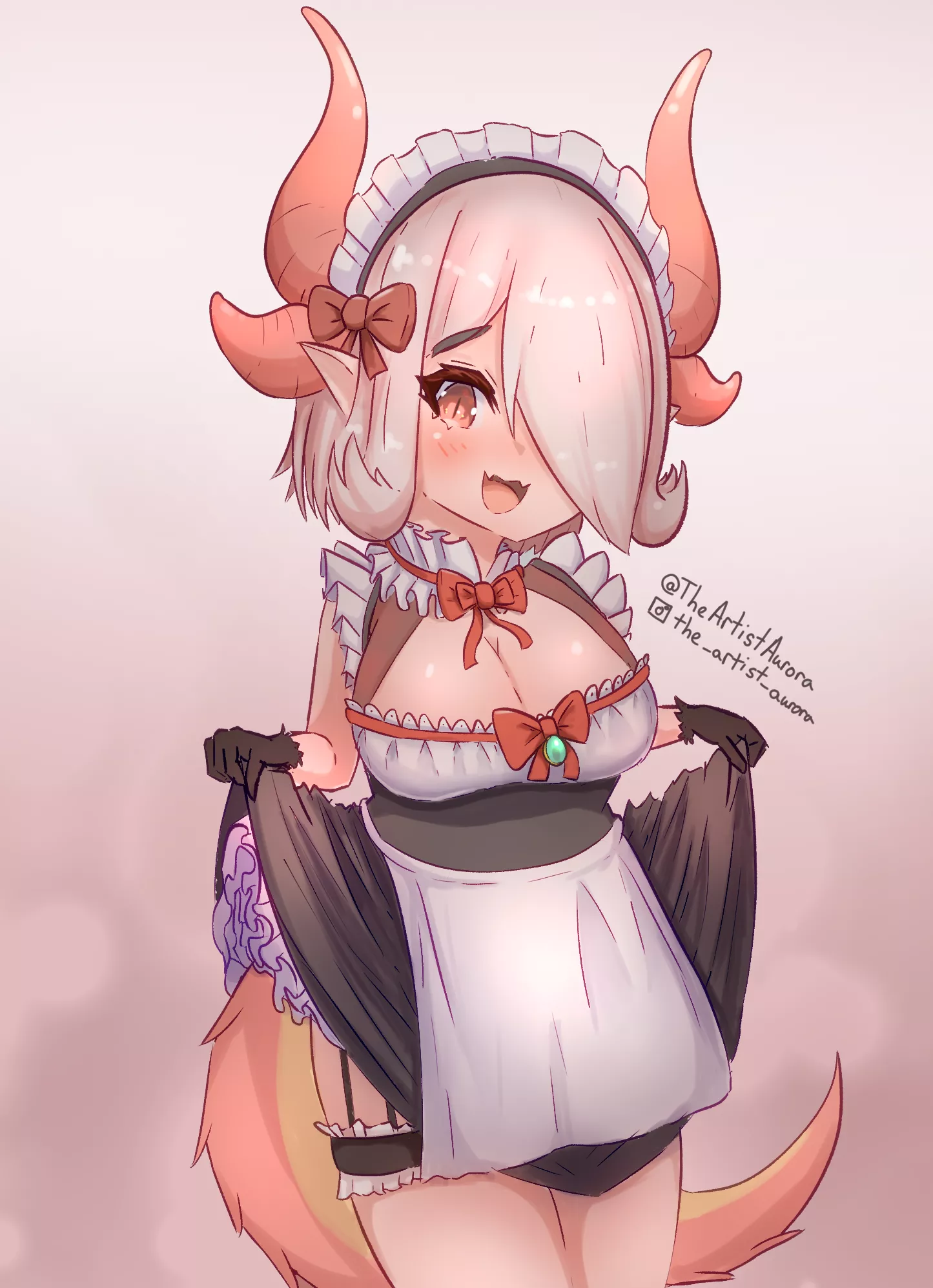 A dragon maid, drawn by me! posted by ShatteredAurora