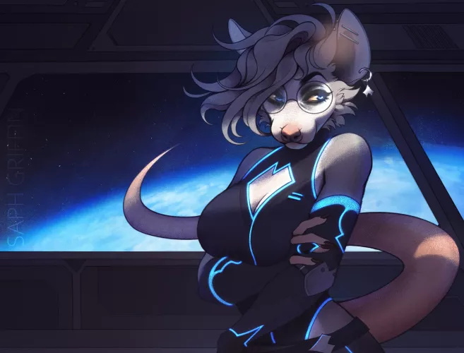 A far sight - PWYW commission (Art by me @saphgriffin on Twitter) by SaphGriffin