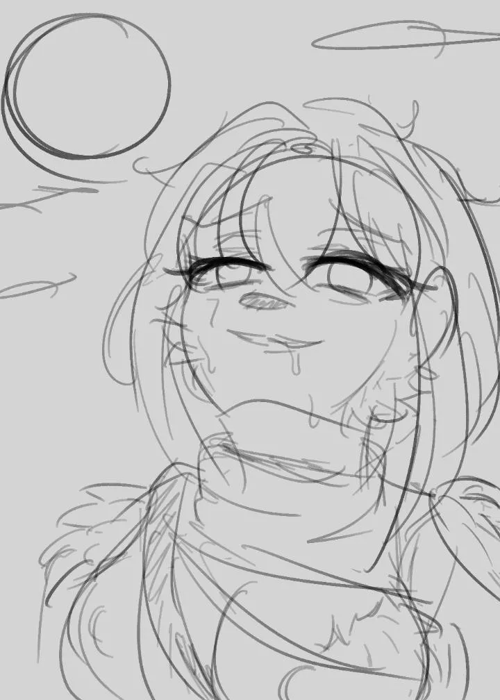 A female werewolf tf I doodled, inspired from c_san__ works posted by MiaHyun