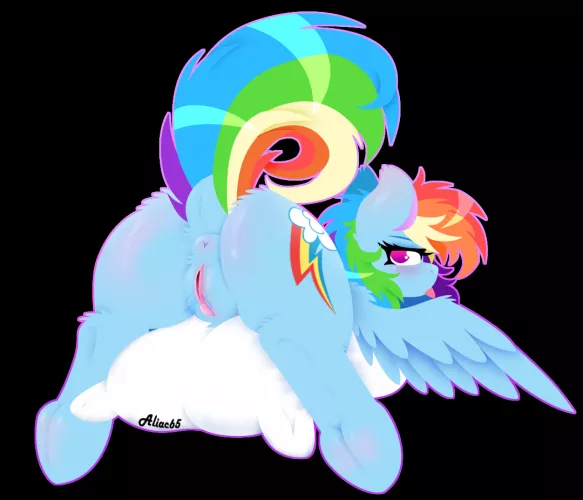 A Fluffy Rainbow Butt (Aliac65) by Vauria