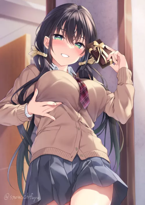 A gift and some chocolates. [Original] by chilidirigible