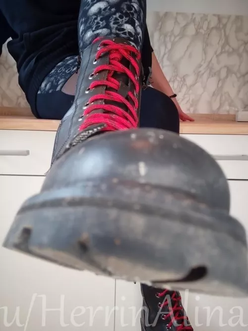 a good slave cleans her mistress boots at any time!! [domme] by HerrinAlina