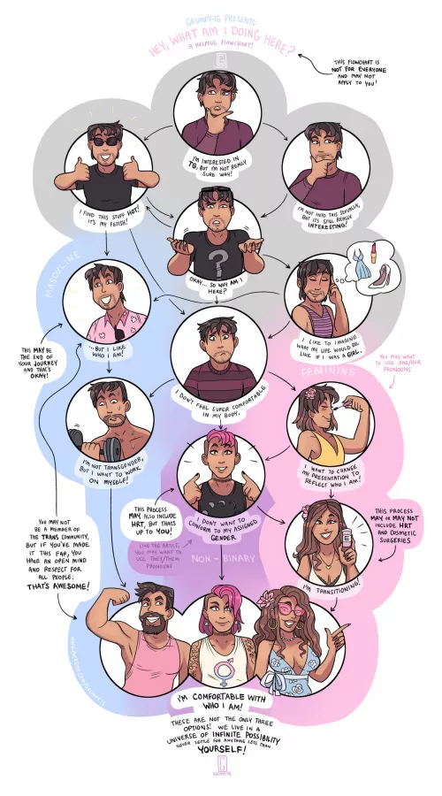 A Helpful Flowchart by Grumpy-TG (Transgender and Nonbinary ) by not4myprimary