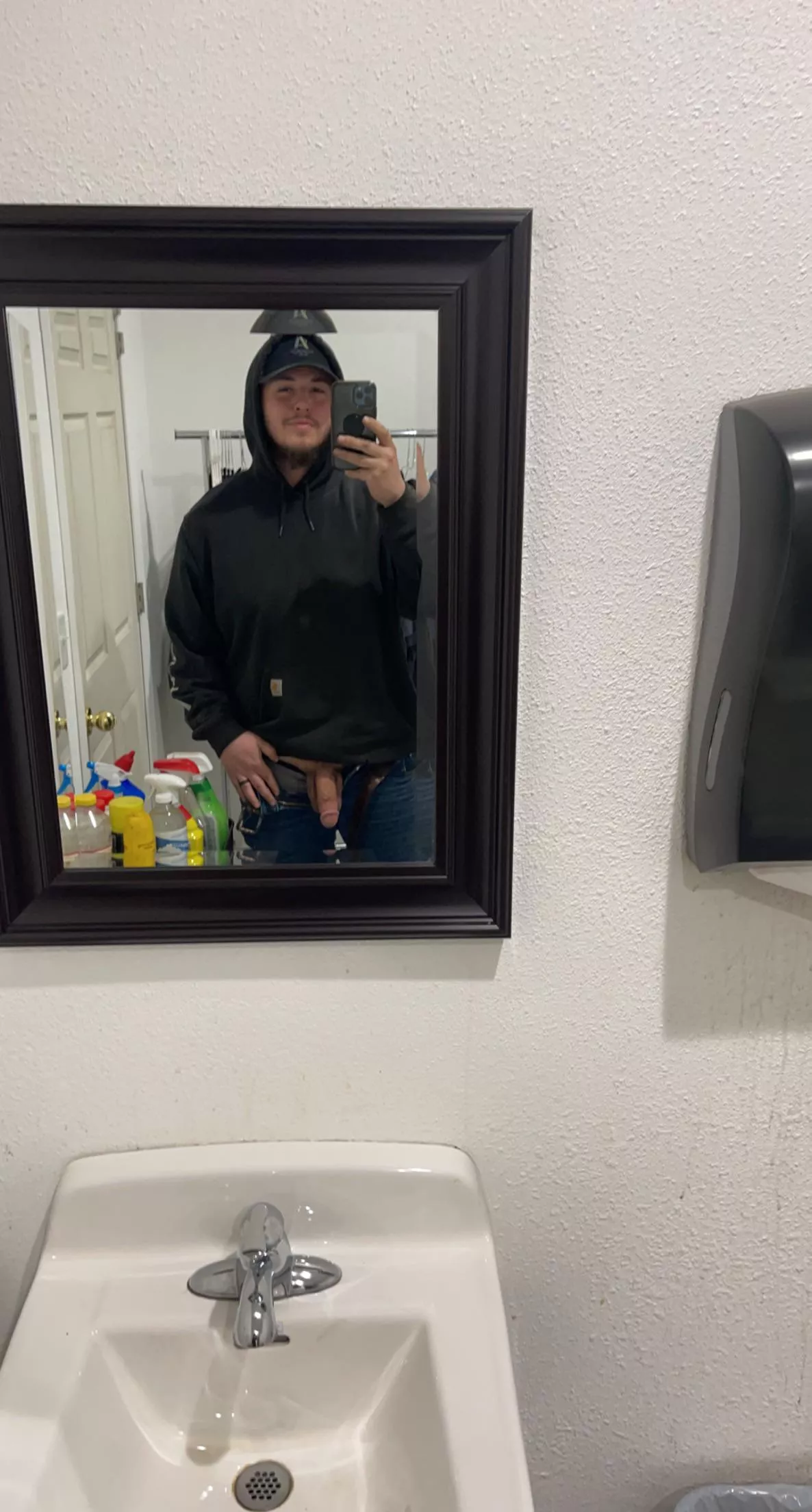 a little at work selfie posted by Far-Sky6438