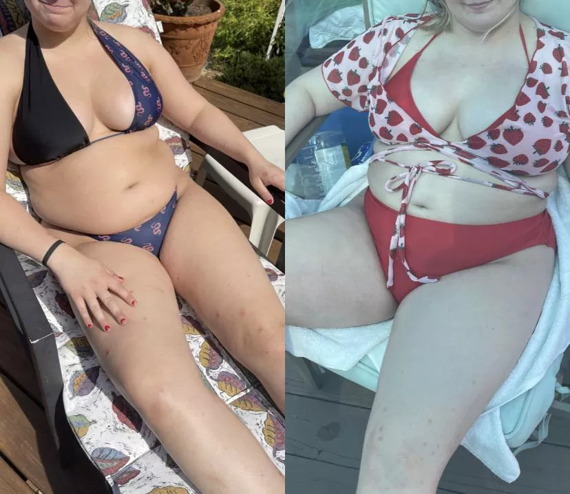 a little before and after from a year ago vs today posted by bigbellyblonde