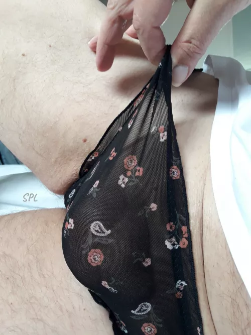 A little bit seethrough, ...just for you!😘🖤 by Secretpantylover