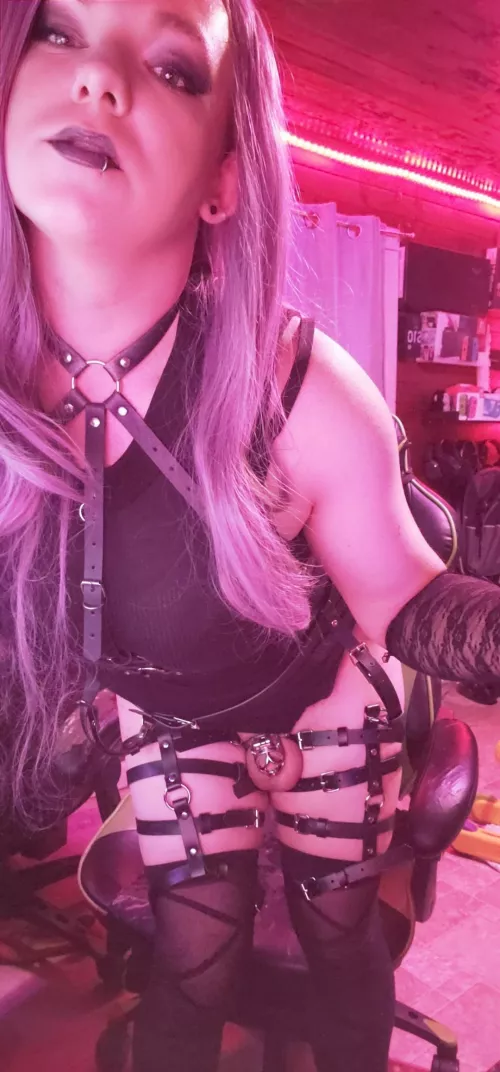 a little cock deserves a little cage 😋💜 by VanessaFae