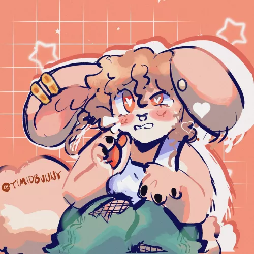 a little doodle thing experiment (art by me) by Timidbvvnny