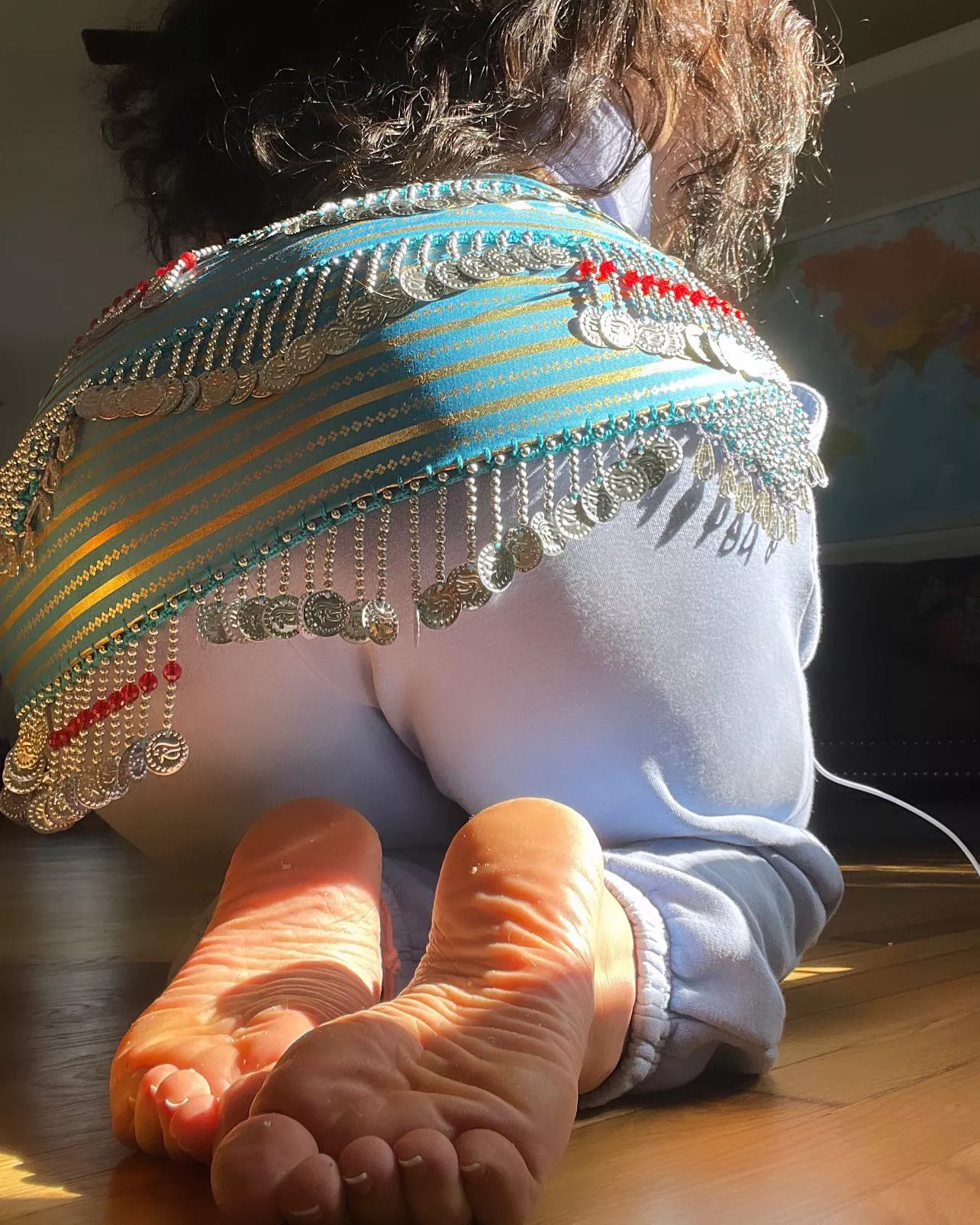 A little dusty after dance drills. Could use a rub 👣💕 posted by mXdChai