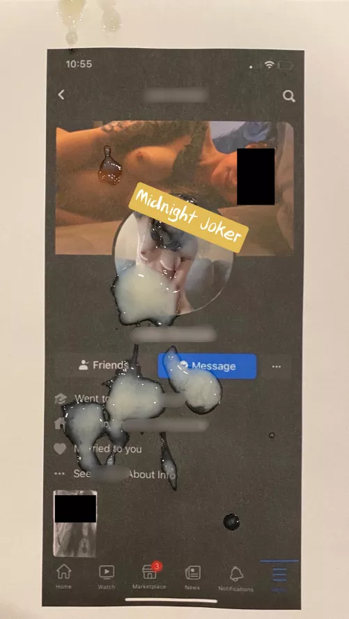 A little editing and a little cum. by thejoker_man