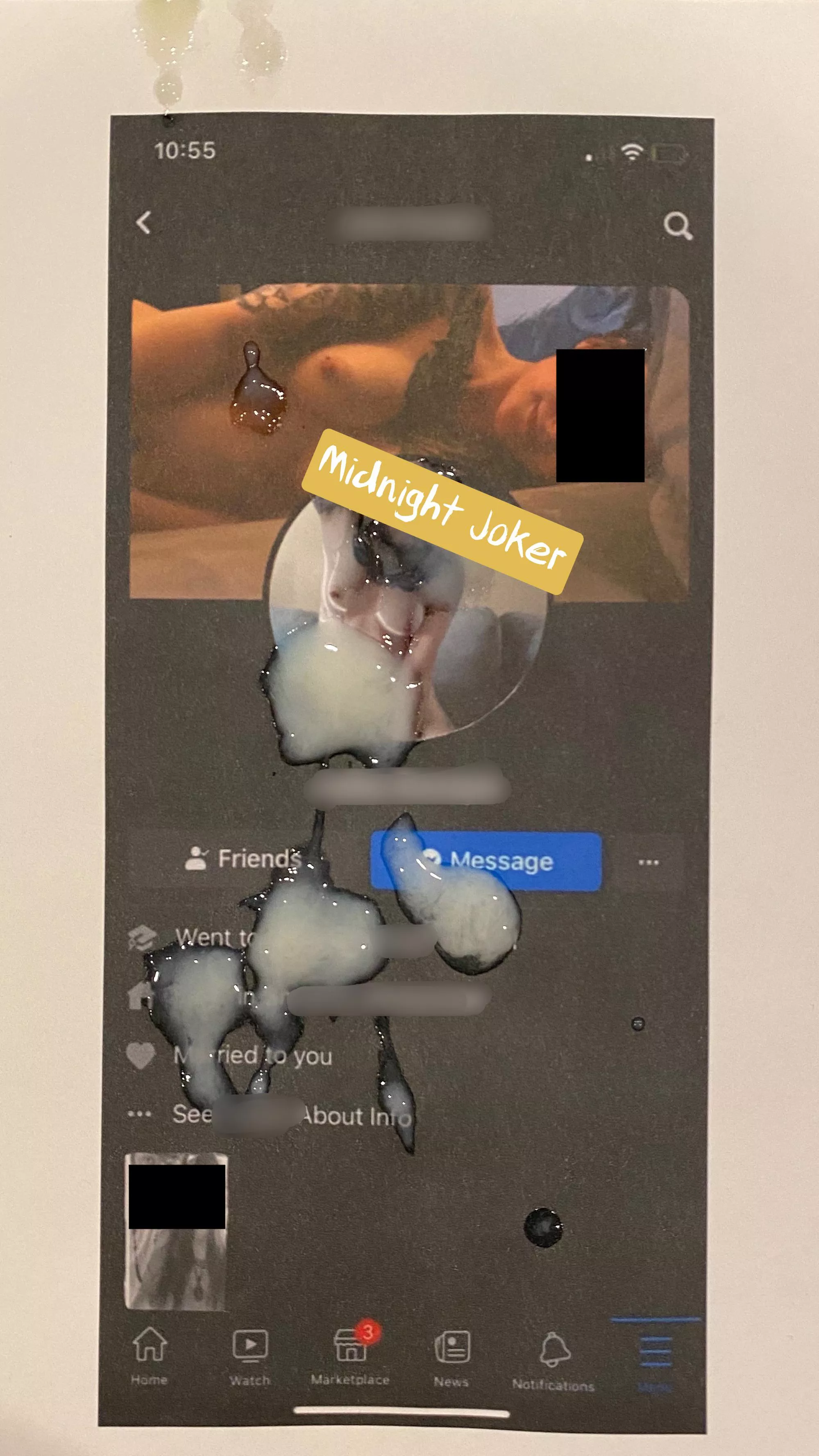 A little editing and a little cum. posted by thejoker_man