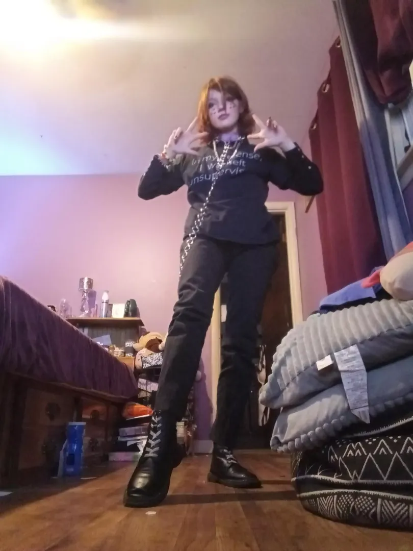 A little more masc than usual, it feels weird wearing pants posted by useless_human-1798