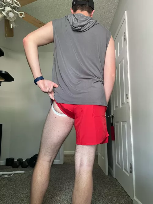 A little peekaboo- what are you wearing under your shorts? by Tightywhitieluver