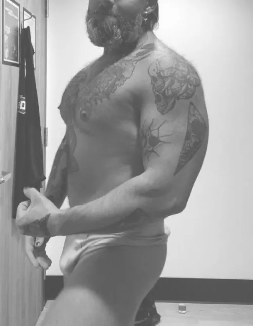 A little post-workout wedgie fun… by AleisterNorth