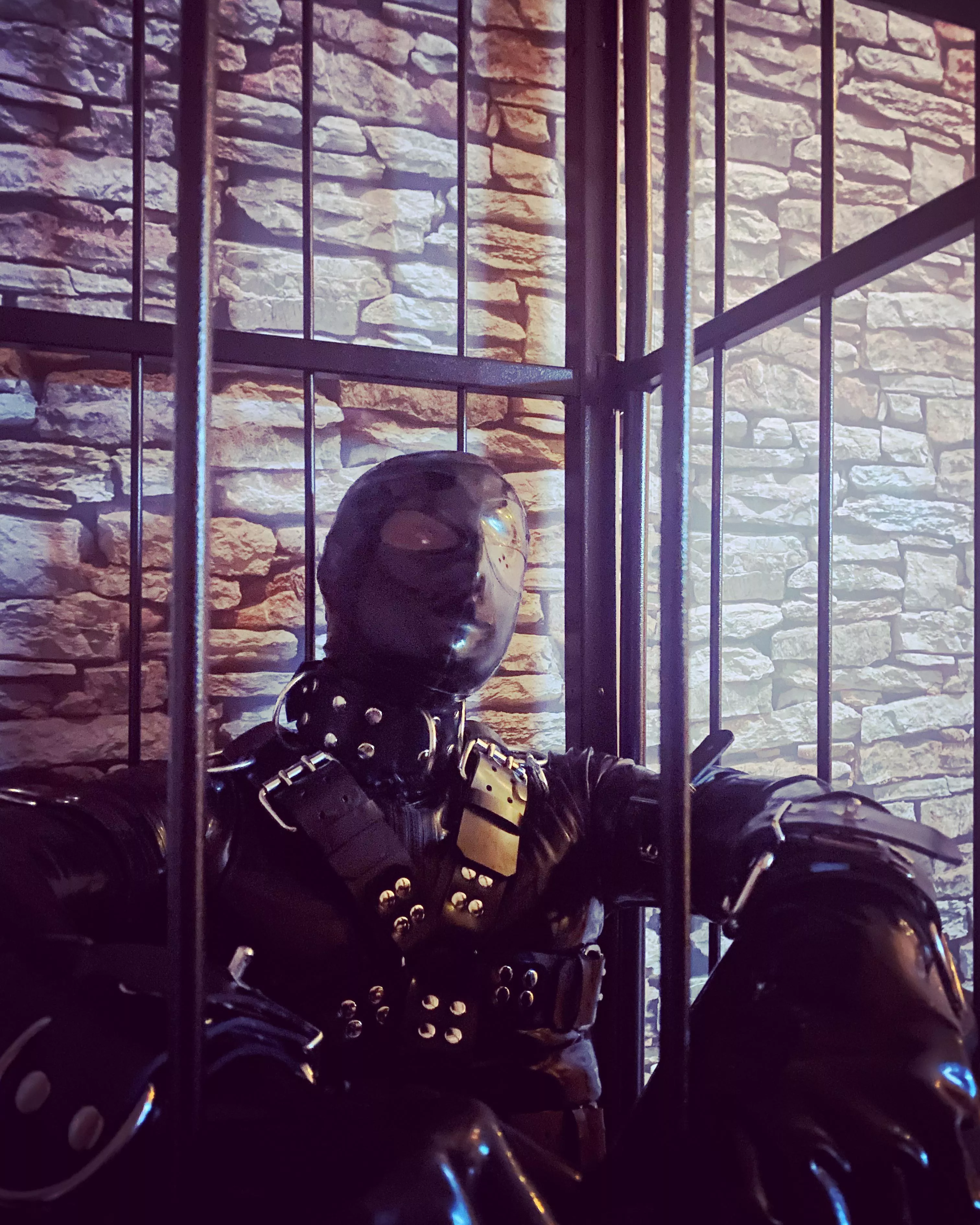 A little time out in the cage. posted by I_am_futurefetish