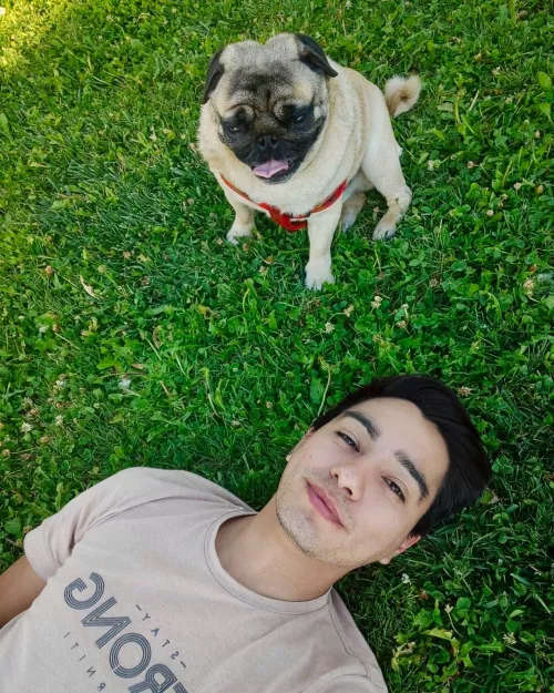 A picture with my little boy 🐾💜 by maualexisv88