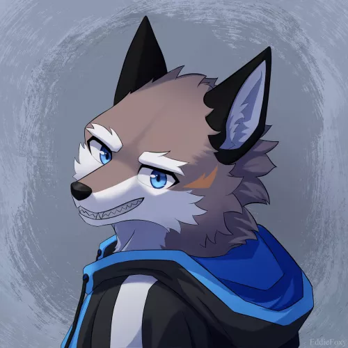 A profile pic of my fursona that I been working on [My Art] by EddieFoxy