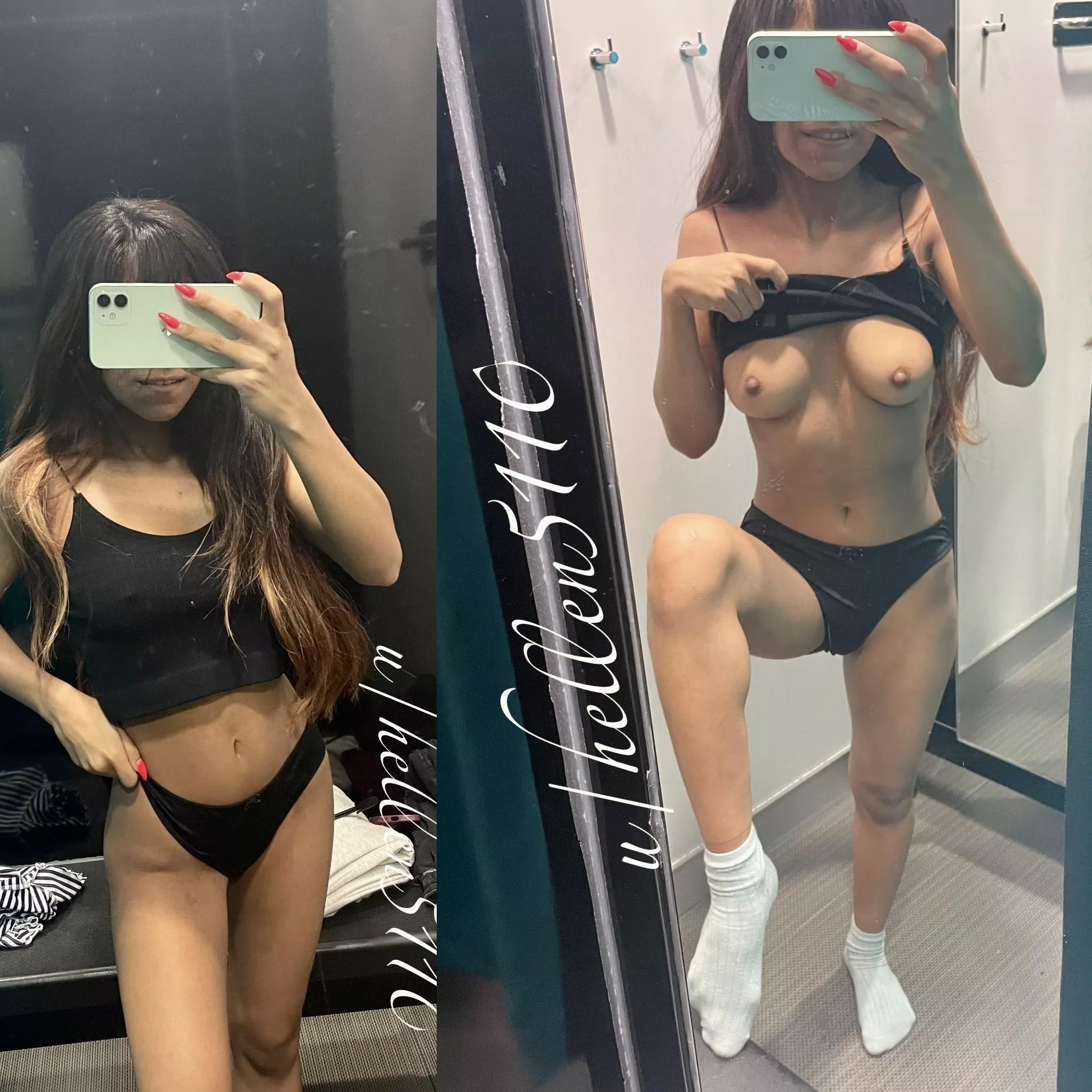 A quick selfie because it's cute posted by hellen5110