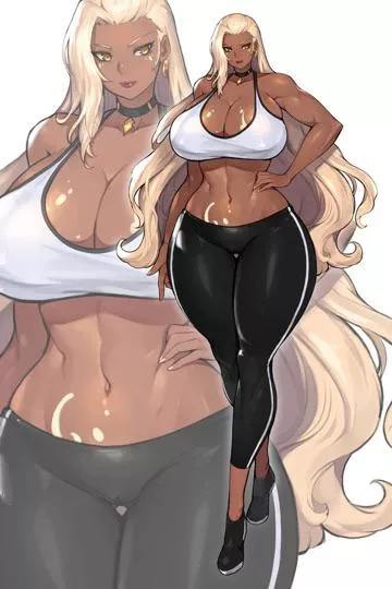 A sexy and fit tan Milf. posted by Hafuronin85