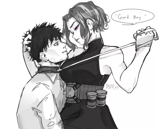 A short leash for her pet by SoManyCookies