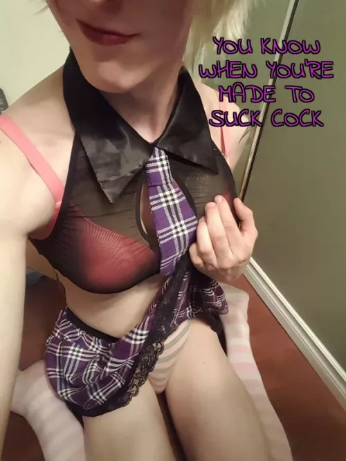 A sissy knows what they need 😇 by jadedpeachy