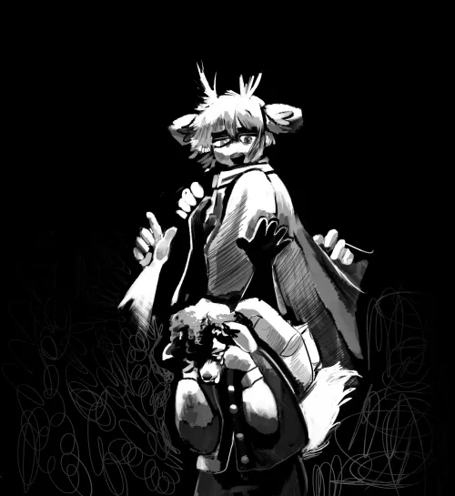 a sketchy drawing (art by me) by Woodsy_wolf