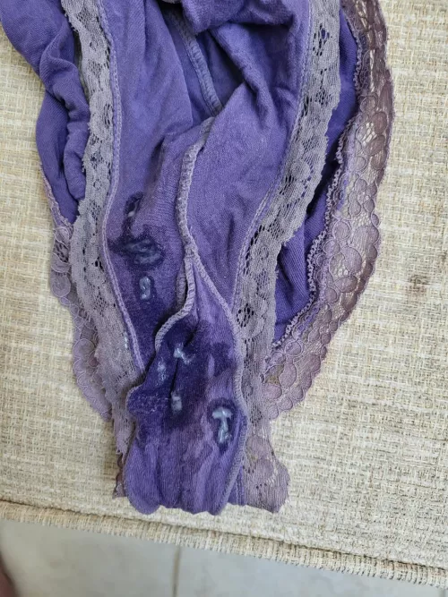 A smaller load on already stained panties! 😜 by jackwills004