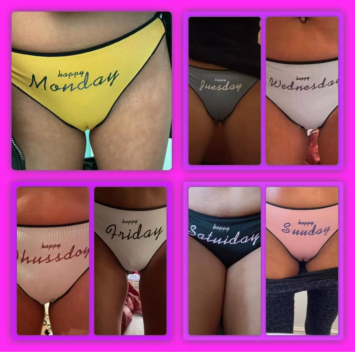 A thong for everyday of the week ❤️ posted by Cazza5469