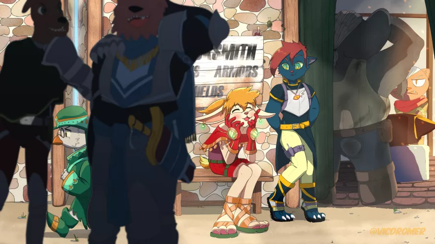 A visit to the blacksmith (By VicDromer) by VicDromer