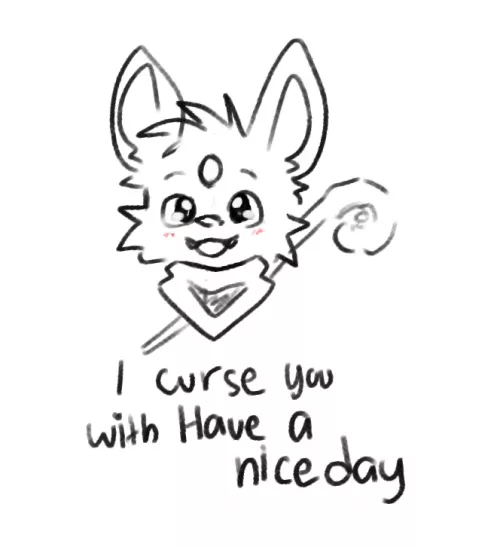 a wizard has cursed you! by FluffySakora