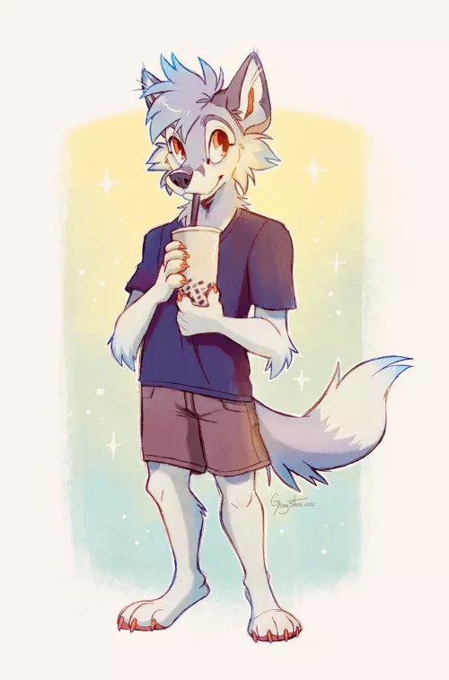 A YCH Drink done recently! (art by me @GGenystar on Twitter) by genystar