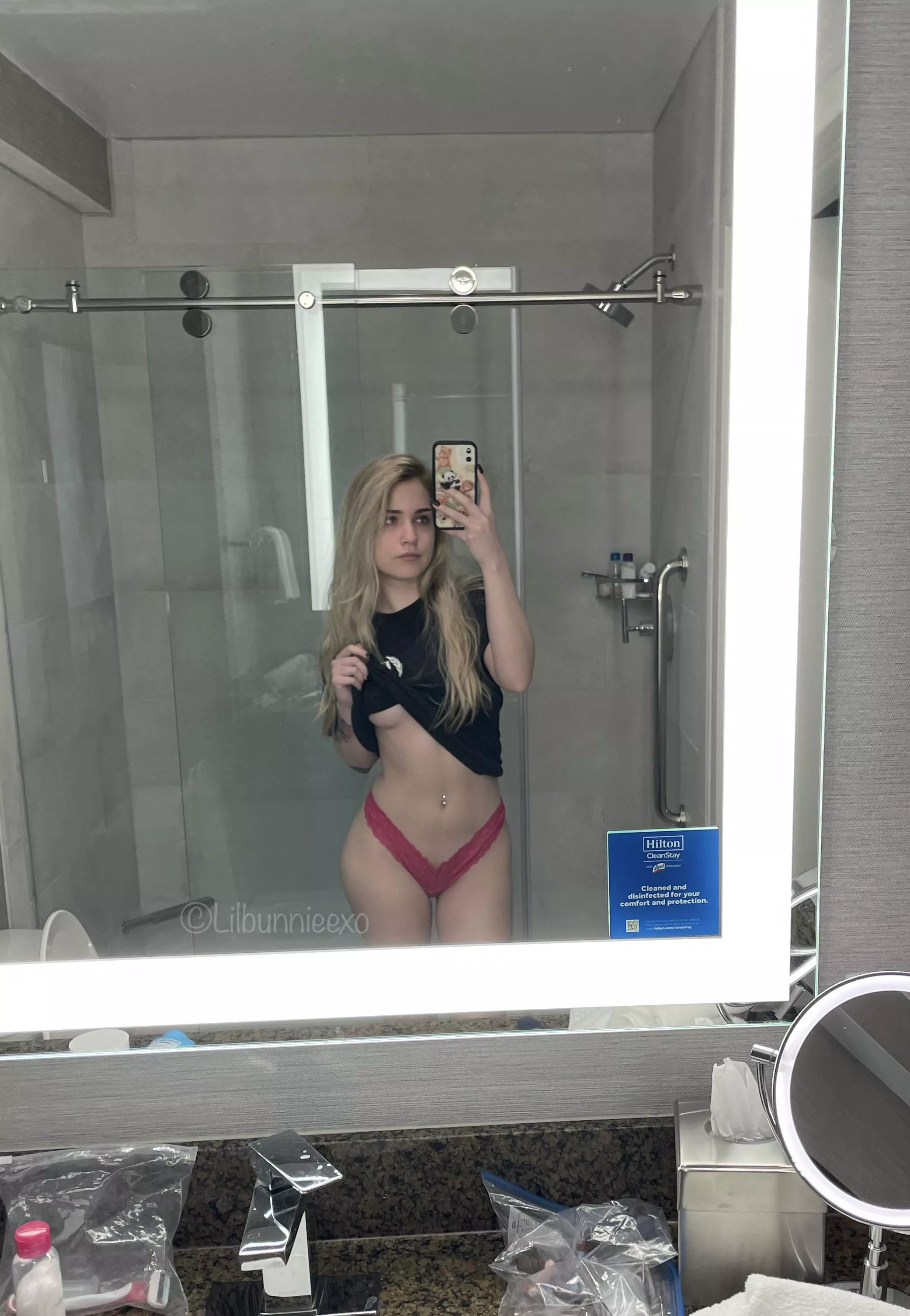 About to hop in the shower, wanna join me? posted by lilbunnieexo