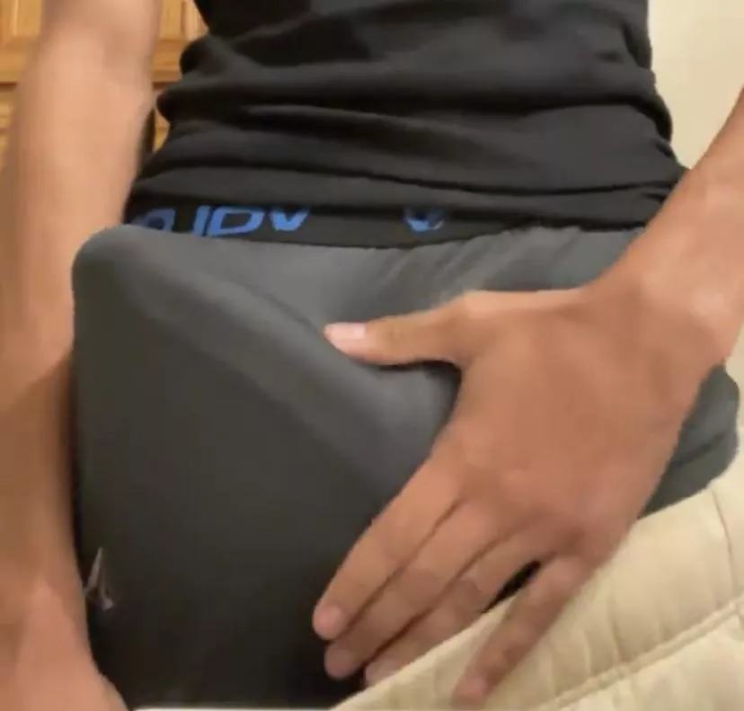 About to pull these boxers down and nut 💦. posted by thickb1tes