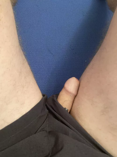 Accidental slip while at the gym. I forgot to pack my briefs! by Thatwestieguy