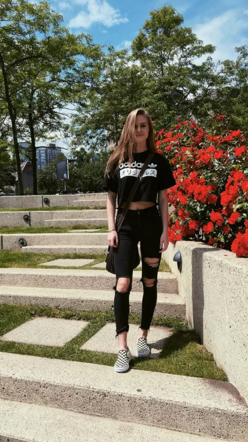 Adidas crop top by LayDownYourBurdens