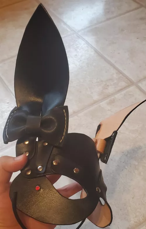 Adorably sexy bunny mask i just finished :) by LordUmbrage