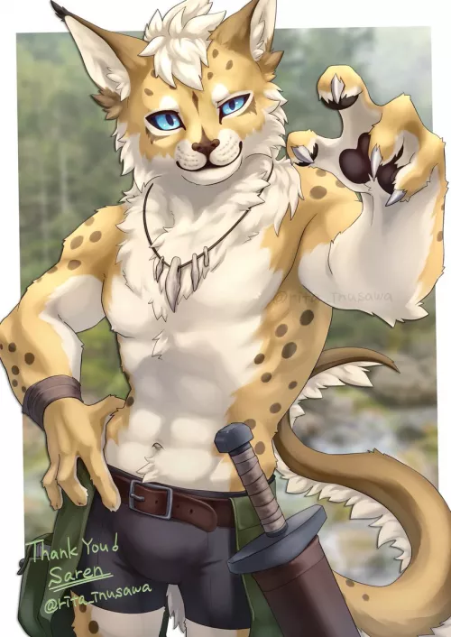 Adventurer (OC by me, Art by Twitter@rita_inusawa) by Saren-WTAKO