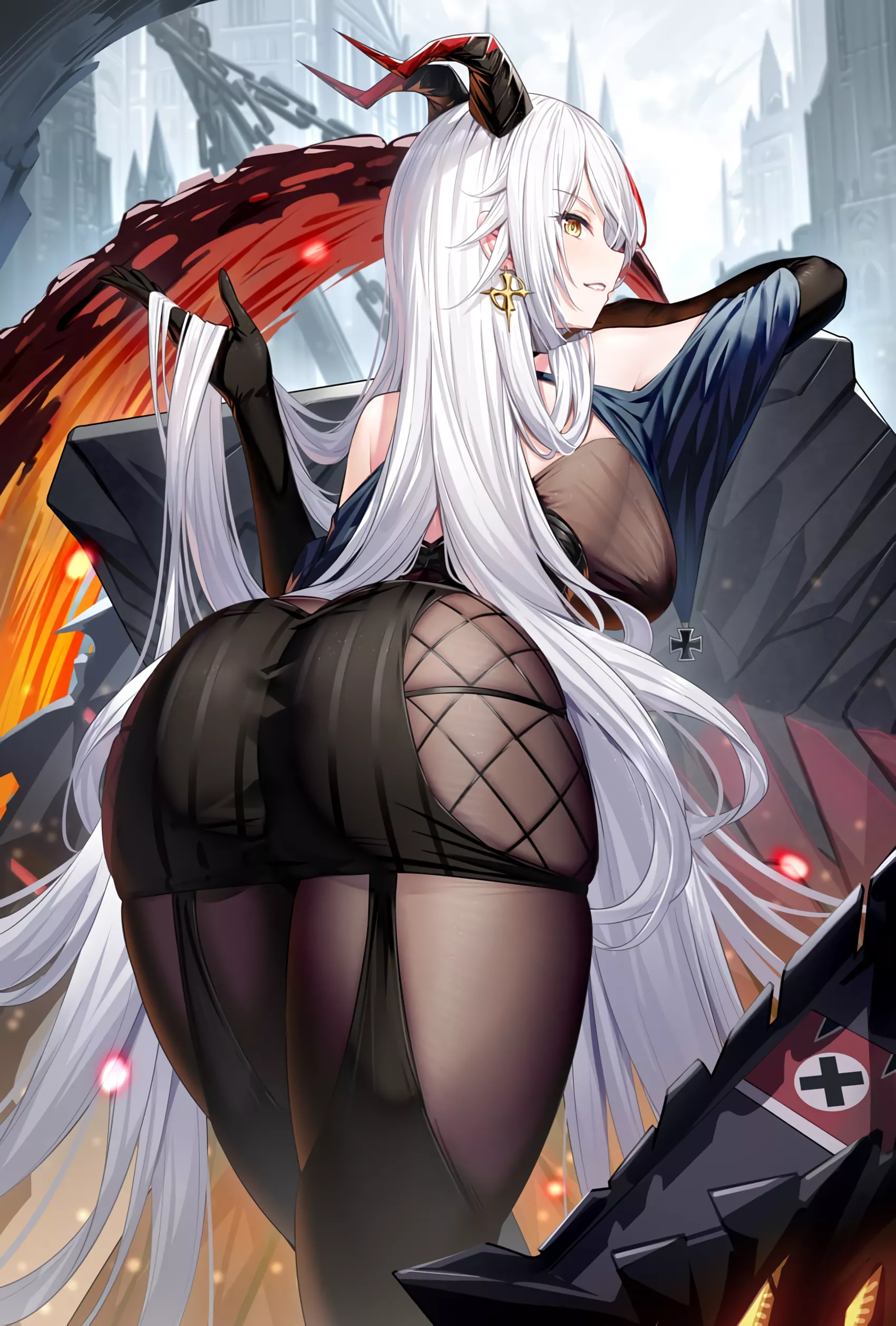 Aegir from behind (ririkocafe) [Azur Lane] posted by elegantloveglimmer