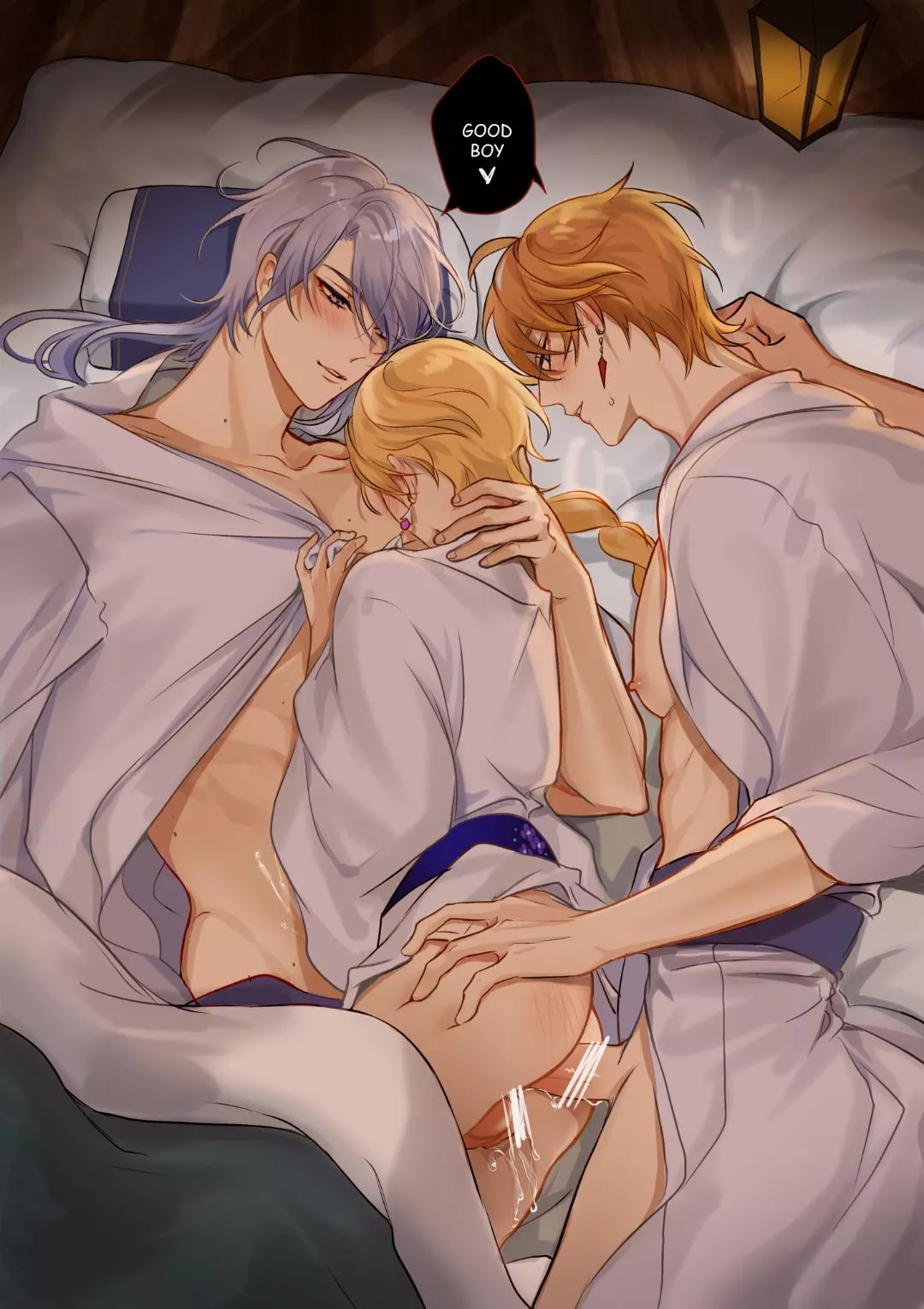 Aether gets his daily double dicking (Genshin Impact) posted by AlbertMendez442