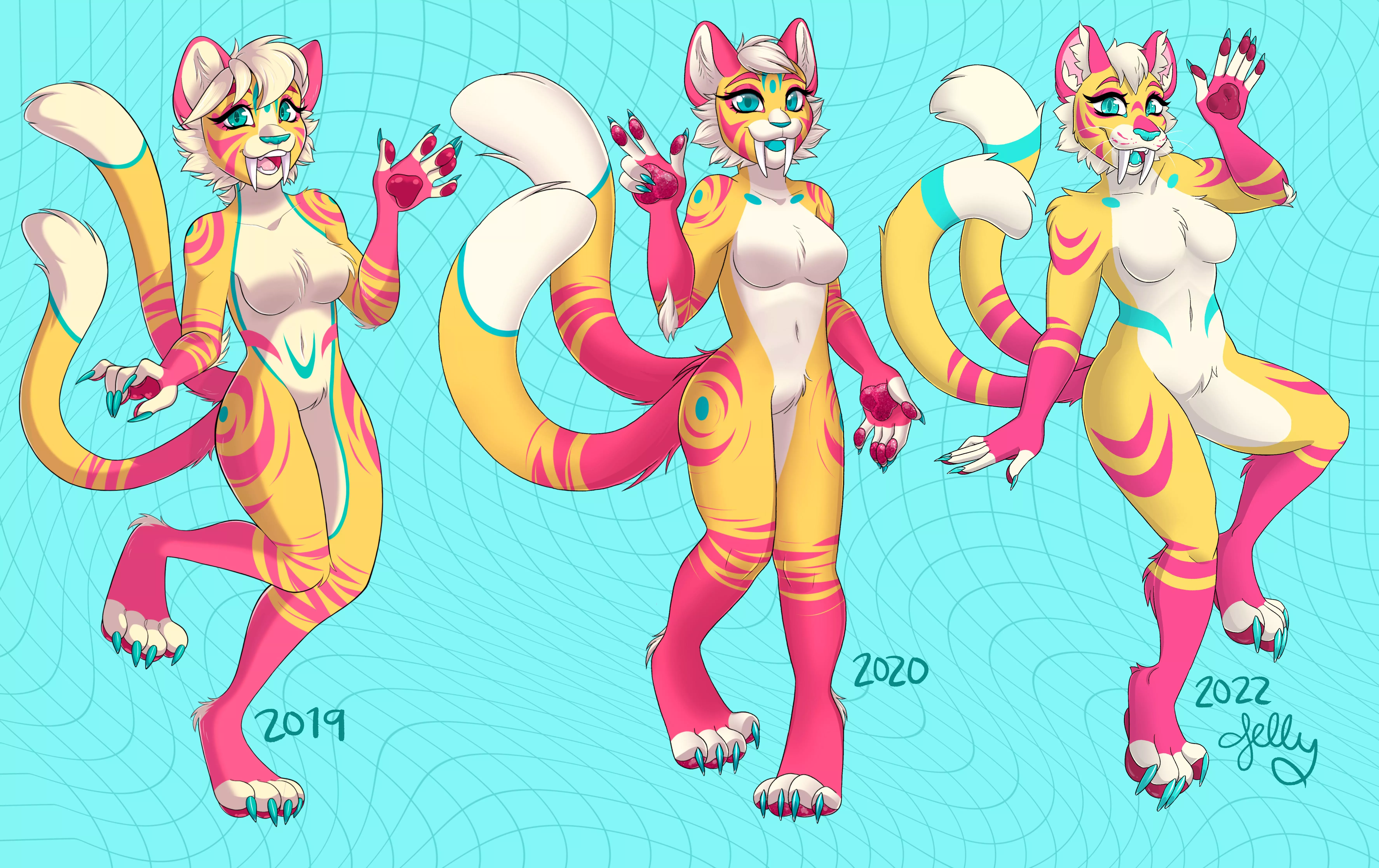 After 3 years, Miki's design is finalized! [OC] posted by jellyclaws