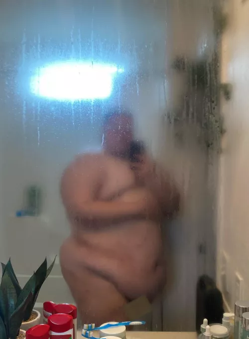 after a hot shower I love to air dry on my bed💦🔥😉 by Particular-Lunch-358