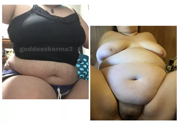 after a stuffing 🐽 by goddesskarma3