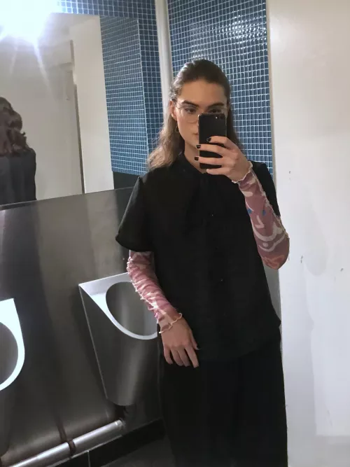 After an awkward interaction with a man who told me “this is the men’s room”, I went into the hallway and peed on the floor 😇🤭 by DisasterNamedAster