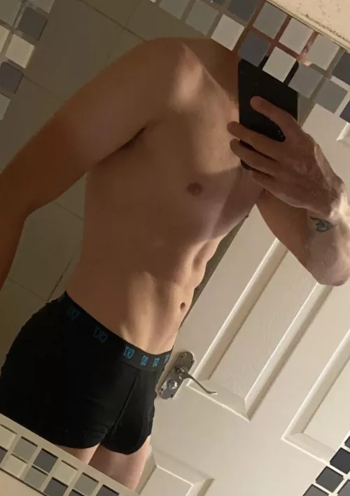 After gym 💪🏼 proud of my progress so far 💪🏼 by creamcakeguy