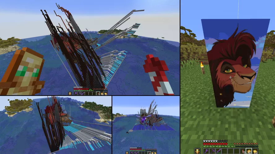 After over 50 hours I finally finished my huge 128x256 pixel art of Kovu from TLK (which was also my original introduction to the fandom) by Nathan_Raccoon