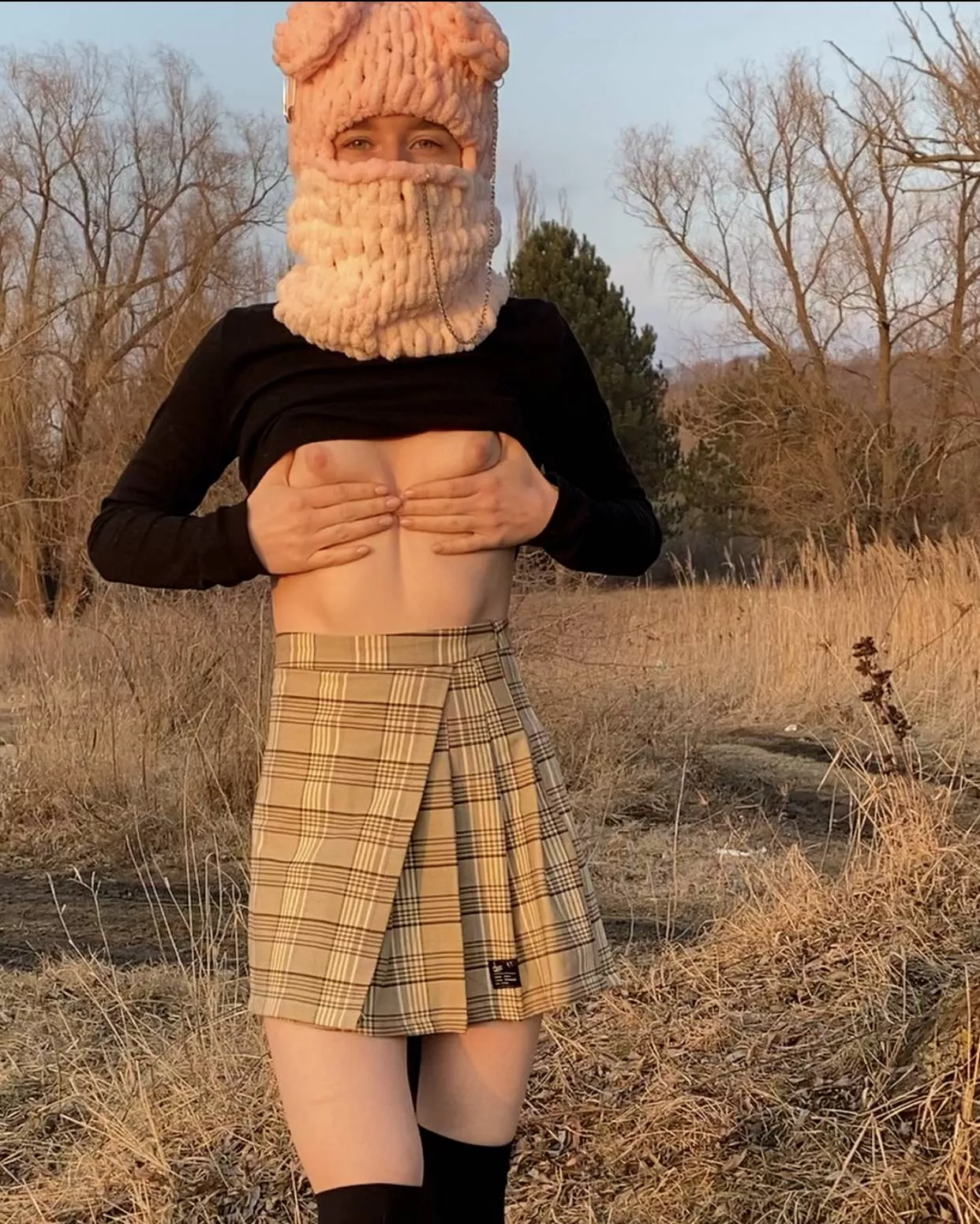 After school I warm my tits in the sun haha posted by pantylessmiss