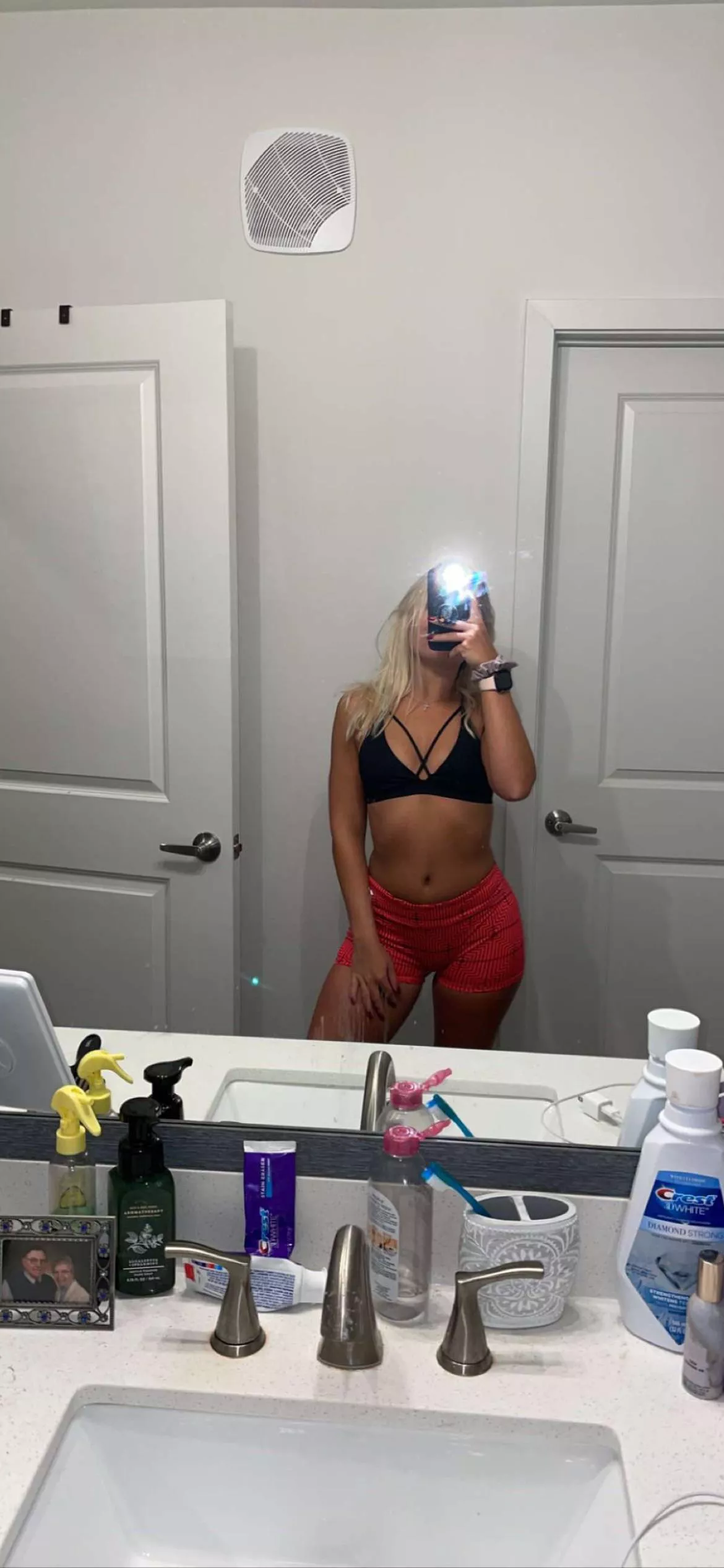 After work. You like?? 🙈 posted by hornyaf46