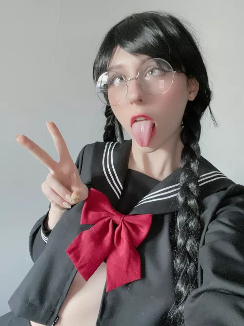 Ahegao by Toko Fukawa [OC] by Tulpina