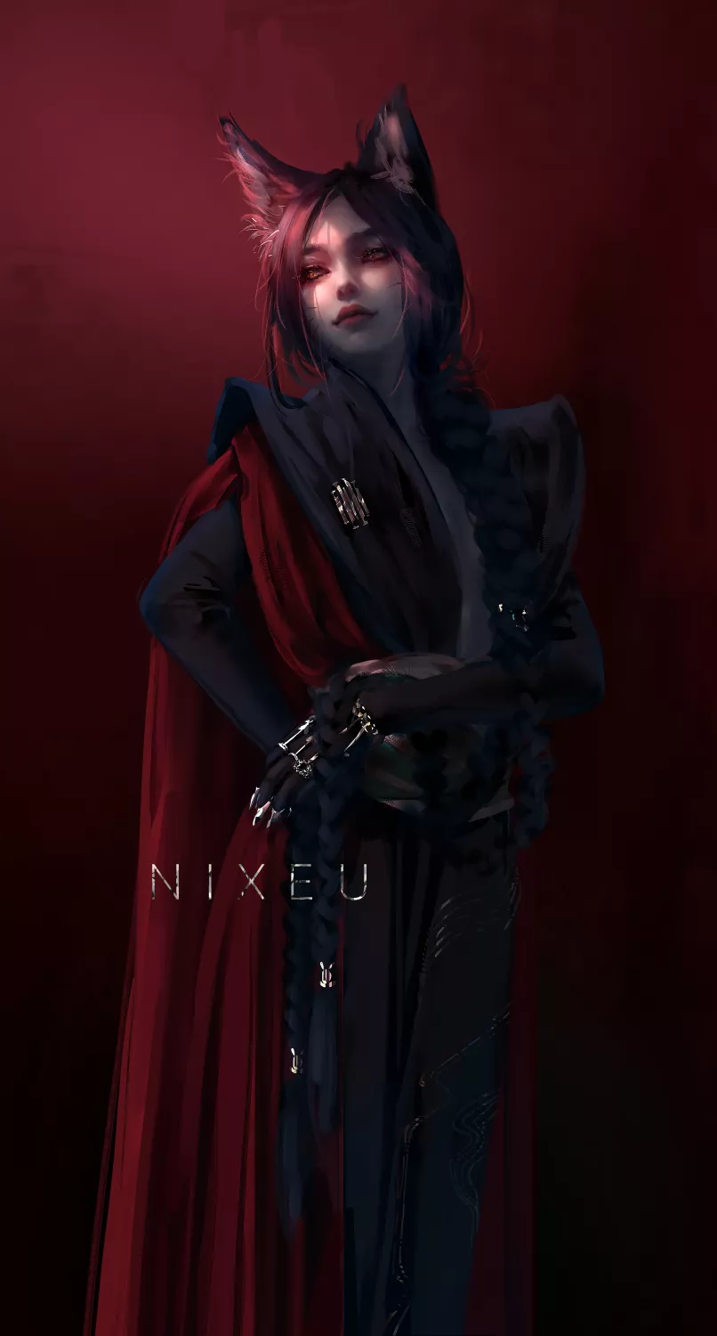 Ahri by Nixeu posted by MonmusuAficionado